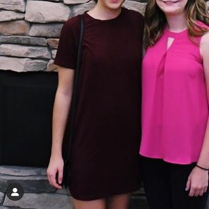 Velvet T Shirt Dress